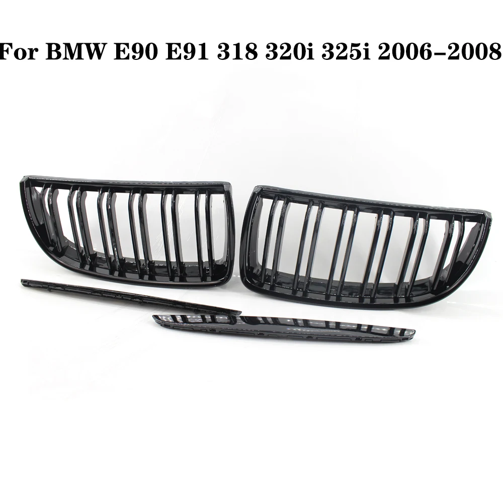 Автомобильный тупой черная передная решетка для BMW E90 E91 318 320i 325i 330i 2006 2008 Авто