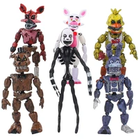 fnaf five nights at freddys nightmare freddy chica bonnie funtime foxy pvc action figures ornaments peripheral game toys sets