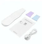 Ультразвуковой кожи скруббер Очиститель для лица ионный акне угрей очиститель пилинг очиститель для лопаты лицевой Массажер для подтяжки лица машина