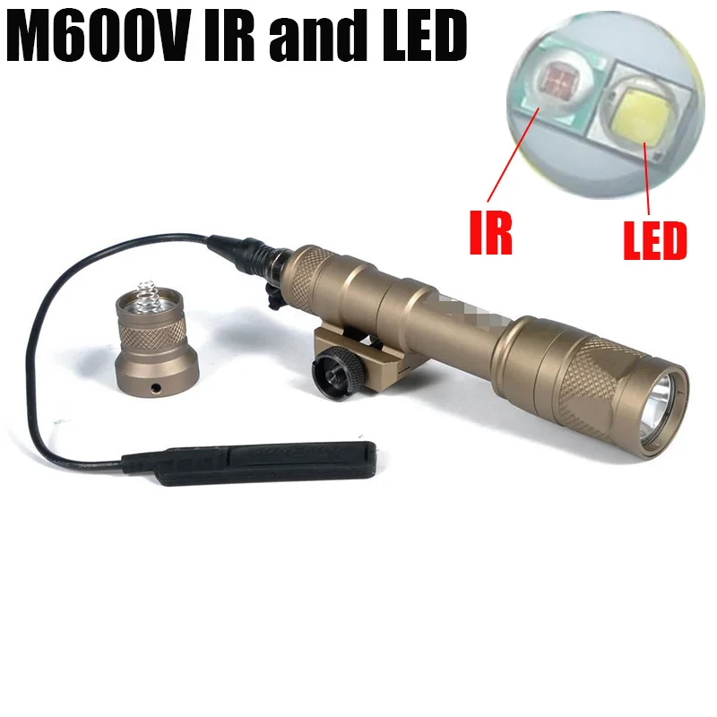 

Tactical Arme M600V IR LED Scout Light Weapon Lights Softair Lanterna Shooting Hunting Lamp Rifle Gun Flashlight Airsoft Armas