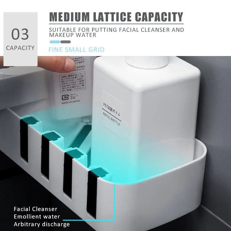 Вращающаяся угловая полка для душа с крючком настенная хранения в ванной комнате