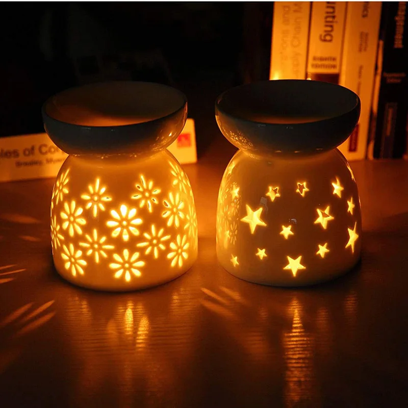 Керамический светильник для чая подсвечник эфирное масло горелка ароматерапия