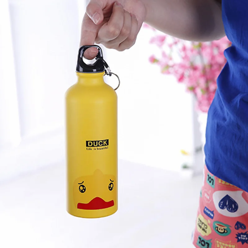 

500ml Stainless Steel Water Bottle Outdoor Cute Animals Pattern Kids Sports Mug Portable Water Bottles Travel Drinkware Bottles