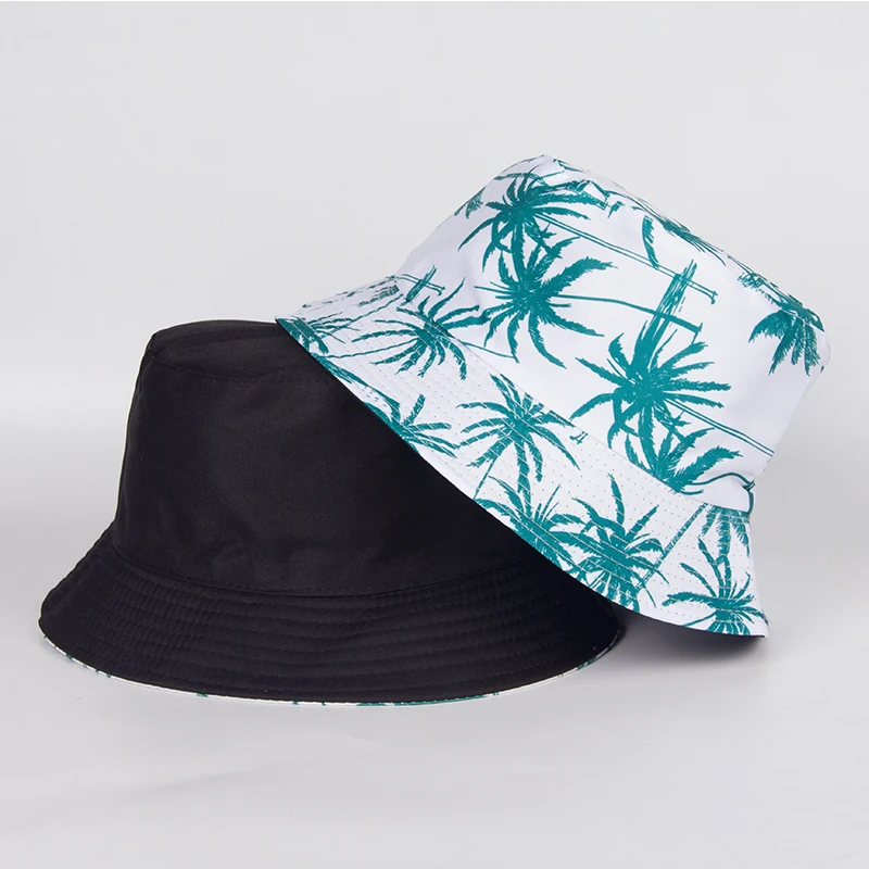Панама с принтом листьев для мужчин и женщин летняя шляпа от солнца путешествий