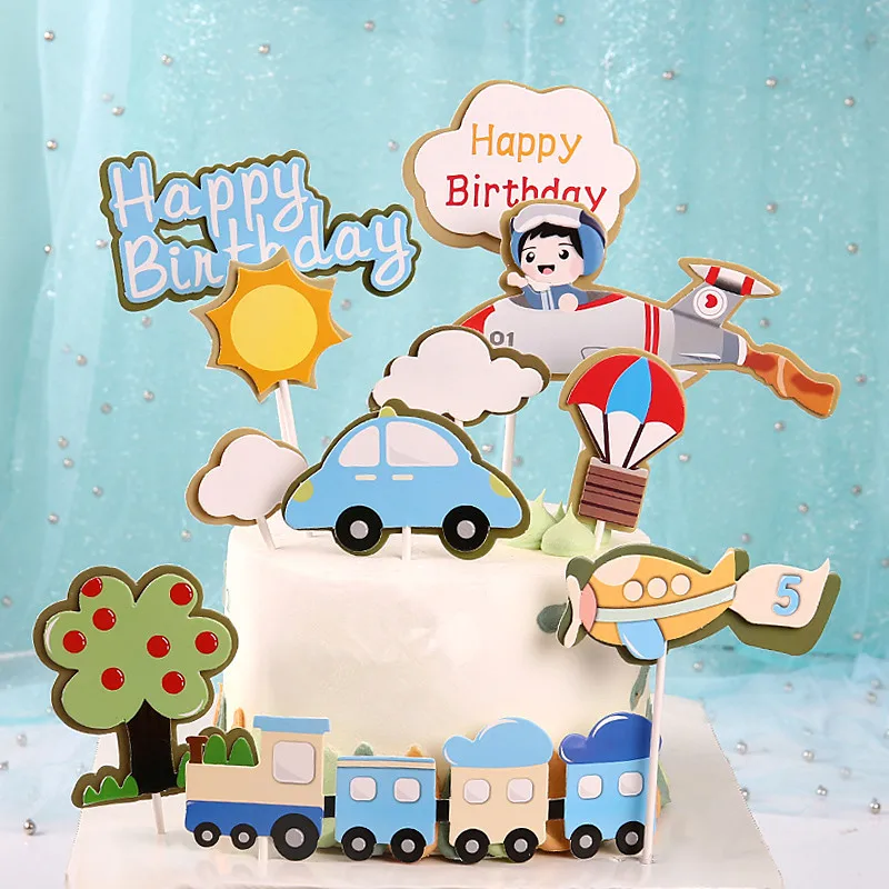 Топпер для торта С Днем Рождения украшение украшения дня рождения торт Декор
