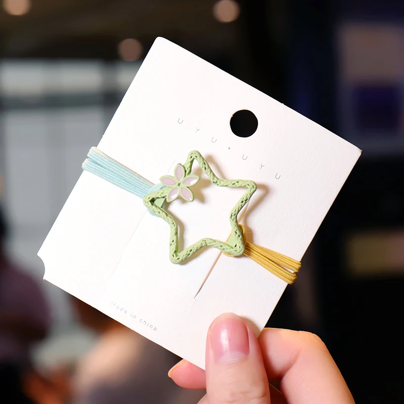 QIANJI Корейская девушка аксессуар для волос цвет звезда хвост фиксированный