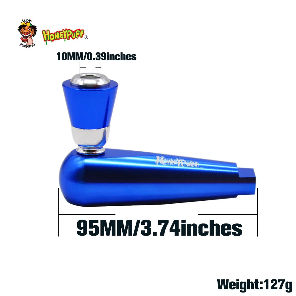HONEYPUFF Buddy алюминиевая трубка для курения 95 мм с металлической чашей металлические