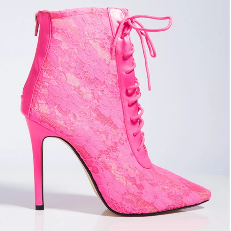 Ботильоны на платформе с высоким каблуком женские модные ботинки шпильке со