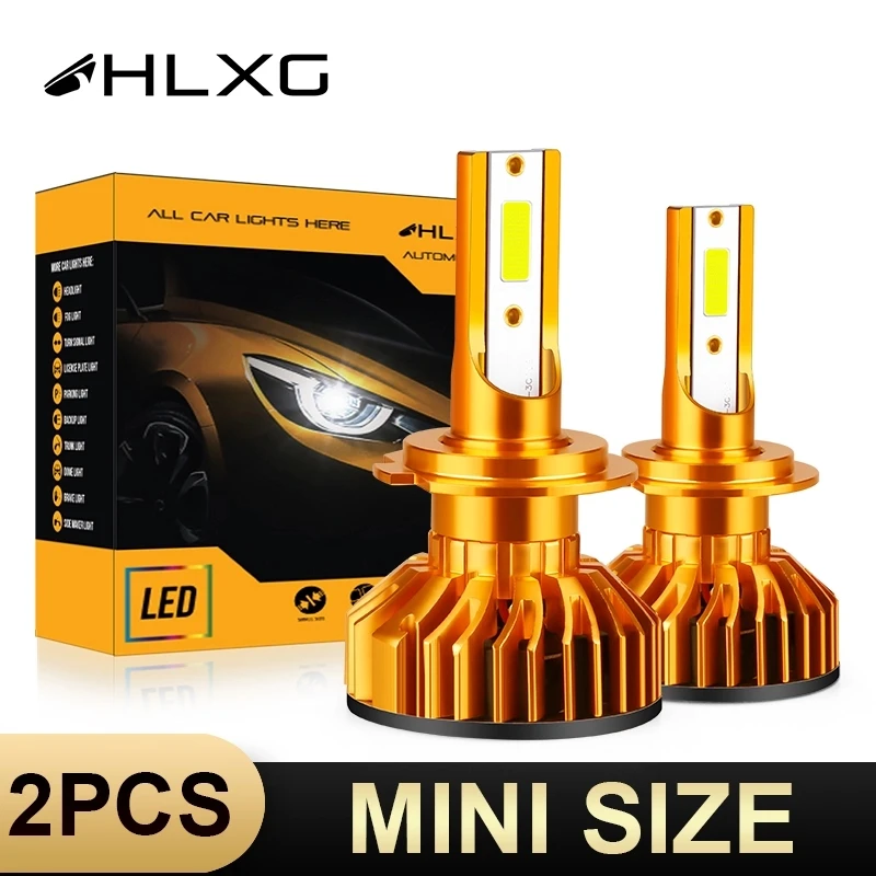 2 шт. автомобисветодиодный светодиодные лампы H7 canbus mini h7 80 Вт 9005 лм H1 H8 H9 H11 H4 9006