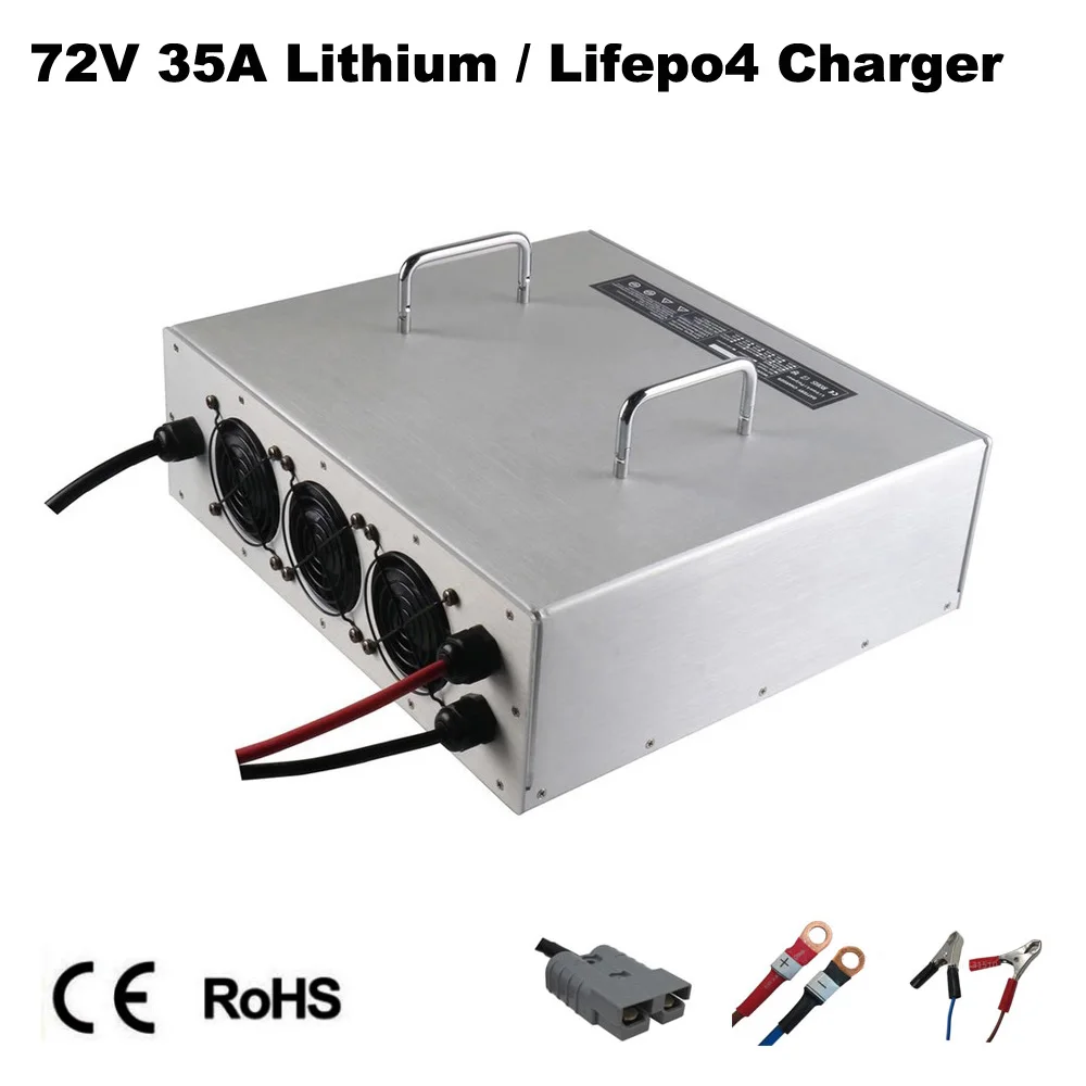

Зарядное устройство для литий-железо-фосфатных аккумуляторов, 3000 Вт, 72 в, 35 А, 20S, 84 В, 24 В, 87,6 в, 35 А