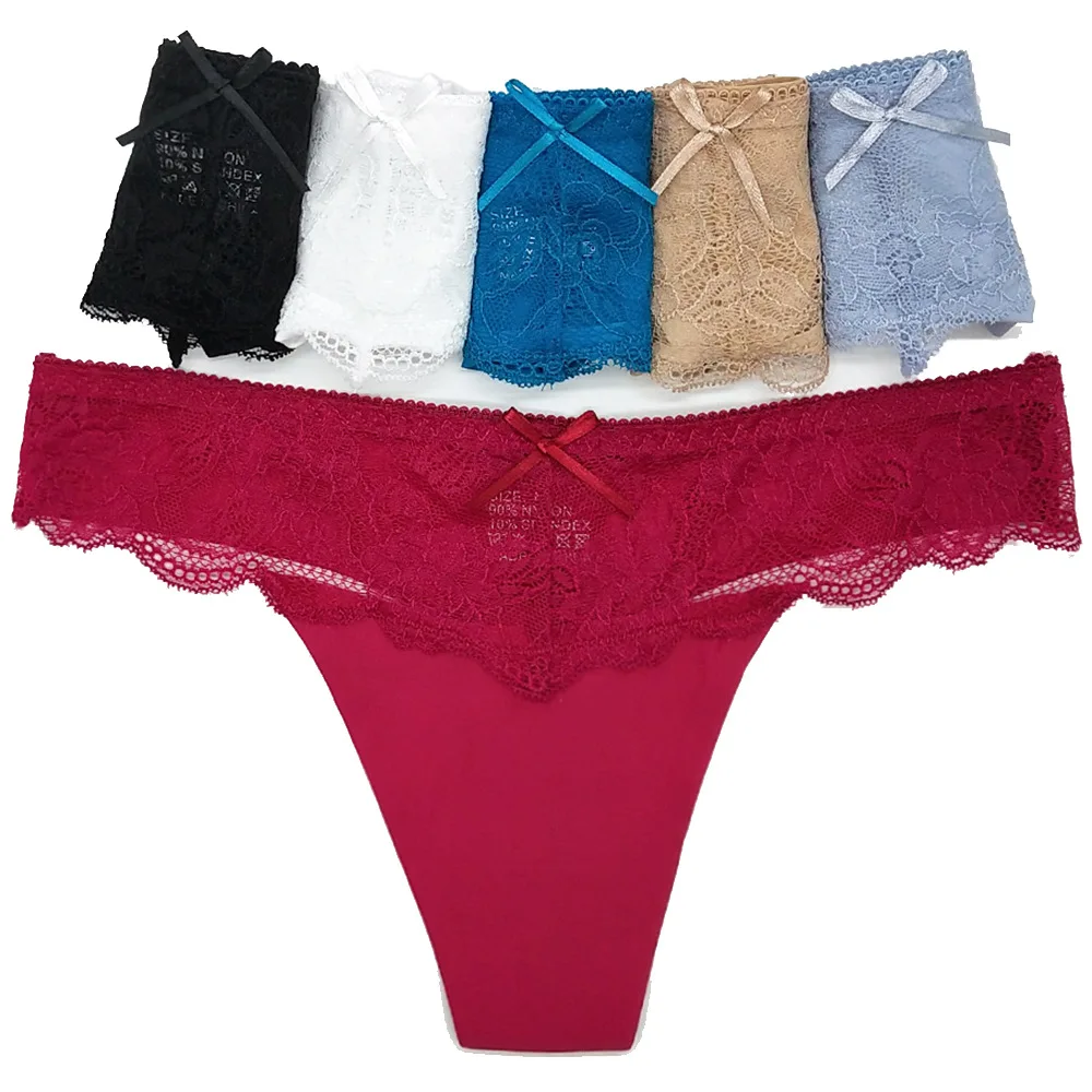 6 шт./лот новинка бесшовные + кружевные трусики женское нижнее белье сексуальные