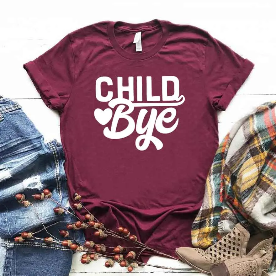 Детская футболка Bye для женщин хлопковая Повседневная забавная подарок леди Yong