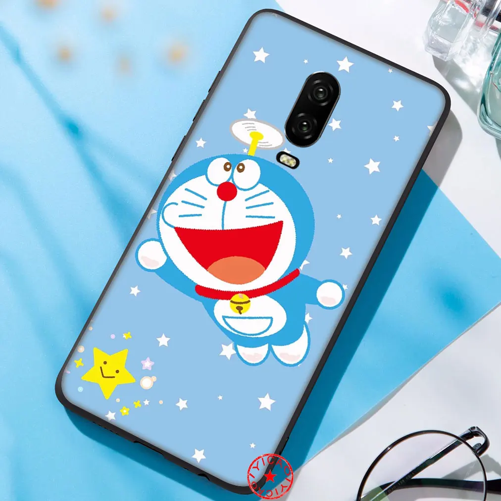 Аниме мультфильм Дораэмон Мягкий силиконовый чехол для oneplus 5 5t 6 6t 7 Pro Чехол |
