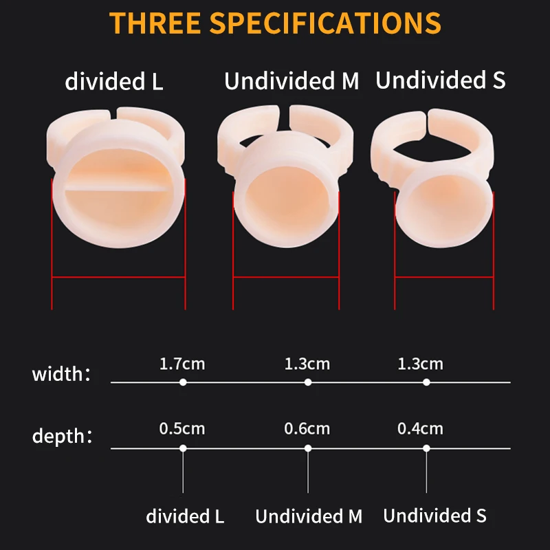Кольцо для татуировки бровей 100 шт. микроблейдинг пигмент клей держатель