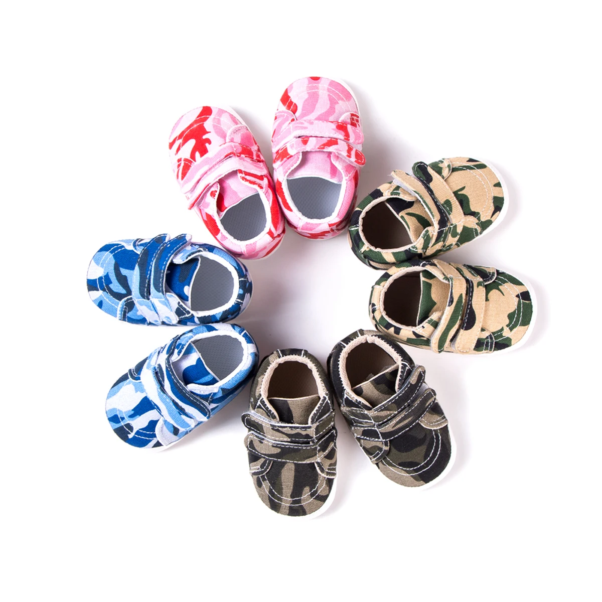 AA Breathable Baby Casual Shoes Unisex Infant Camouflage Pattern Soft Sole Prewalker Toddlers Non-slip |