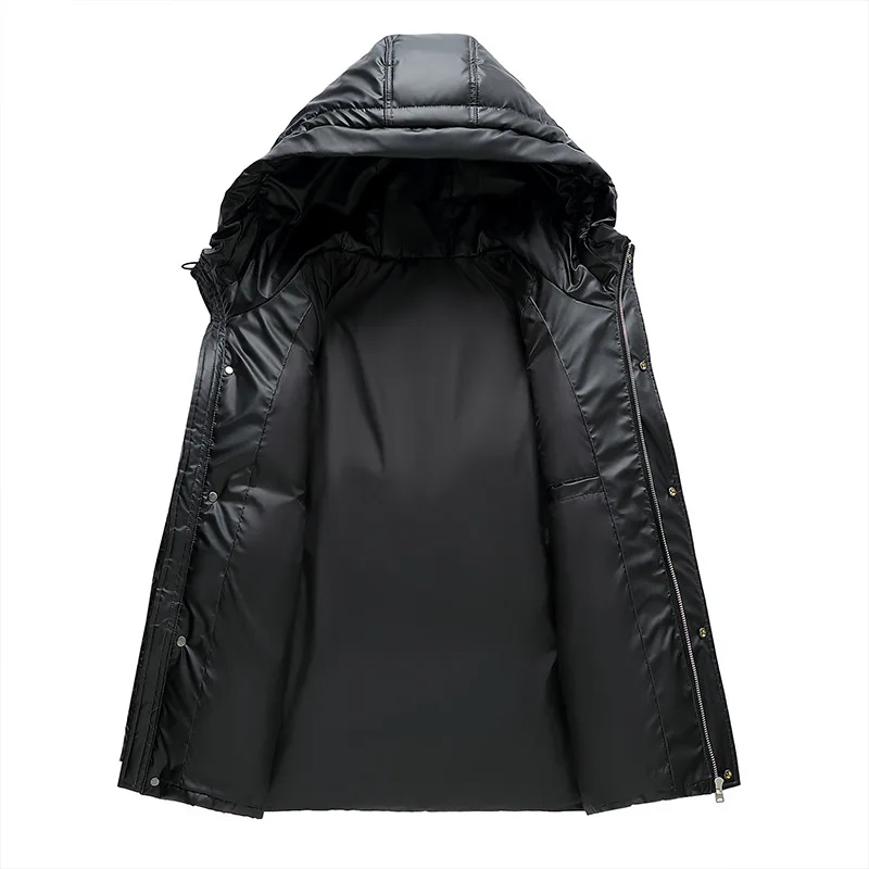 Мужской повседневный пуховик с капюшоном Осень-зима 2021 плотная и Теплая мужская