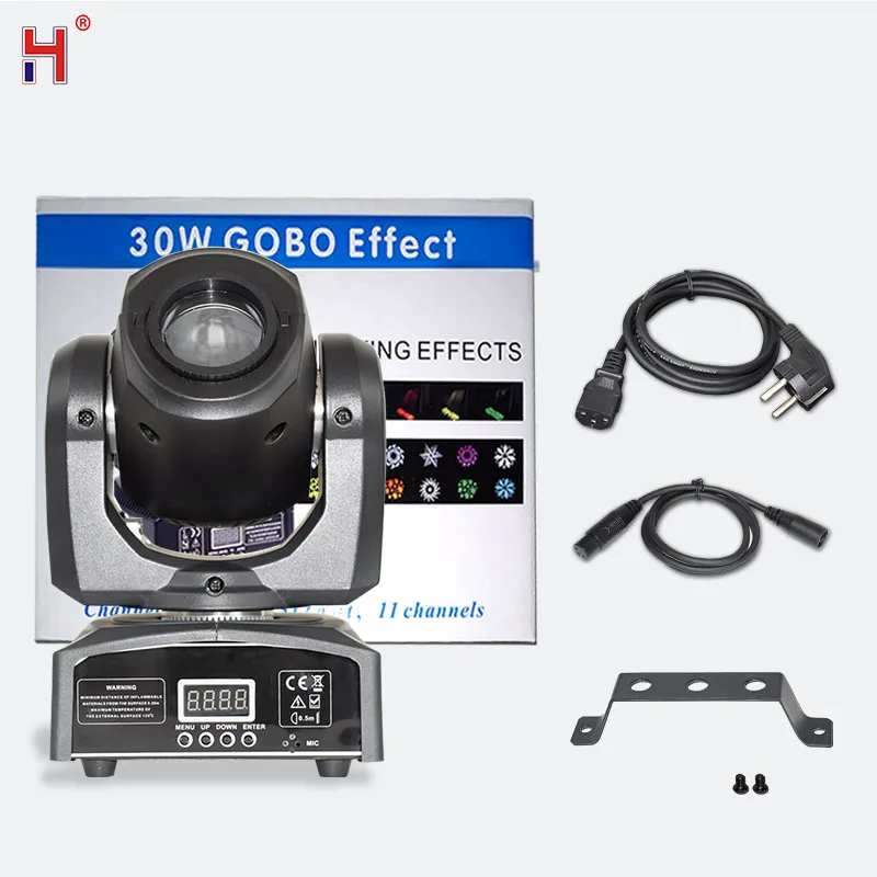 30 Вт Лира гобо светодиодный проектор Dmx Moving головной светильник 512Dmx Управление