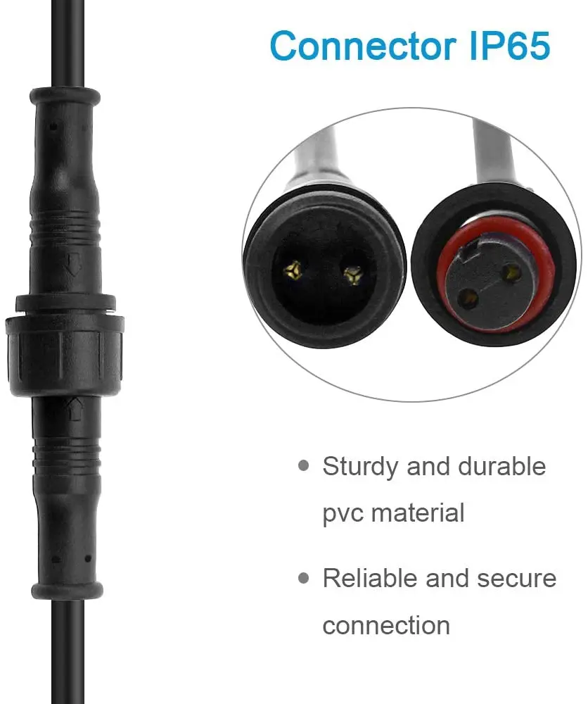 5 пар 2 контактный жильный светодиодный разъем водонепроницаемый IP65 штекер