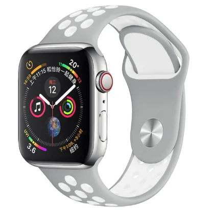 13 Band for Apple Watch 5 4 3 2 1 42MM 38MM soft Breathable strap Silicone Sports bands for Nike+ Iwatch series 5 4 3 40mm 44mm - Цвет ремешка: 13