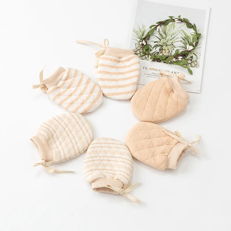 Детские варежки мягкие удобные перчатки для новорожденных мальчиков и девочек