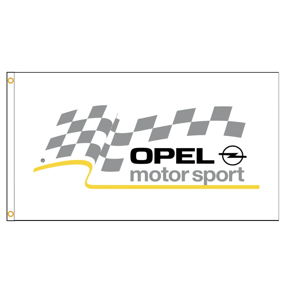 90x150 см Флаг гоночного автомобиля Opel | Дом и сад