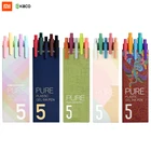 Ручки цветные гелевые выдвижные с чернилами, 0,5 мм, 5 шт.коркор.