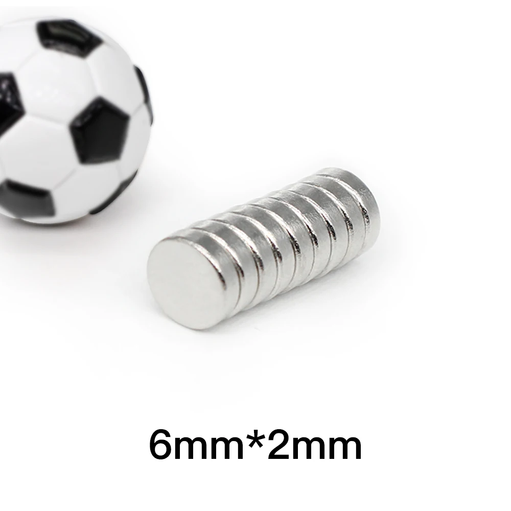 50/100/200/300/500/1000 шт. 6x2 мини круглые магниты сильные 6 мм x 2 N35 Круглый постоянный