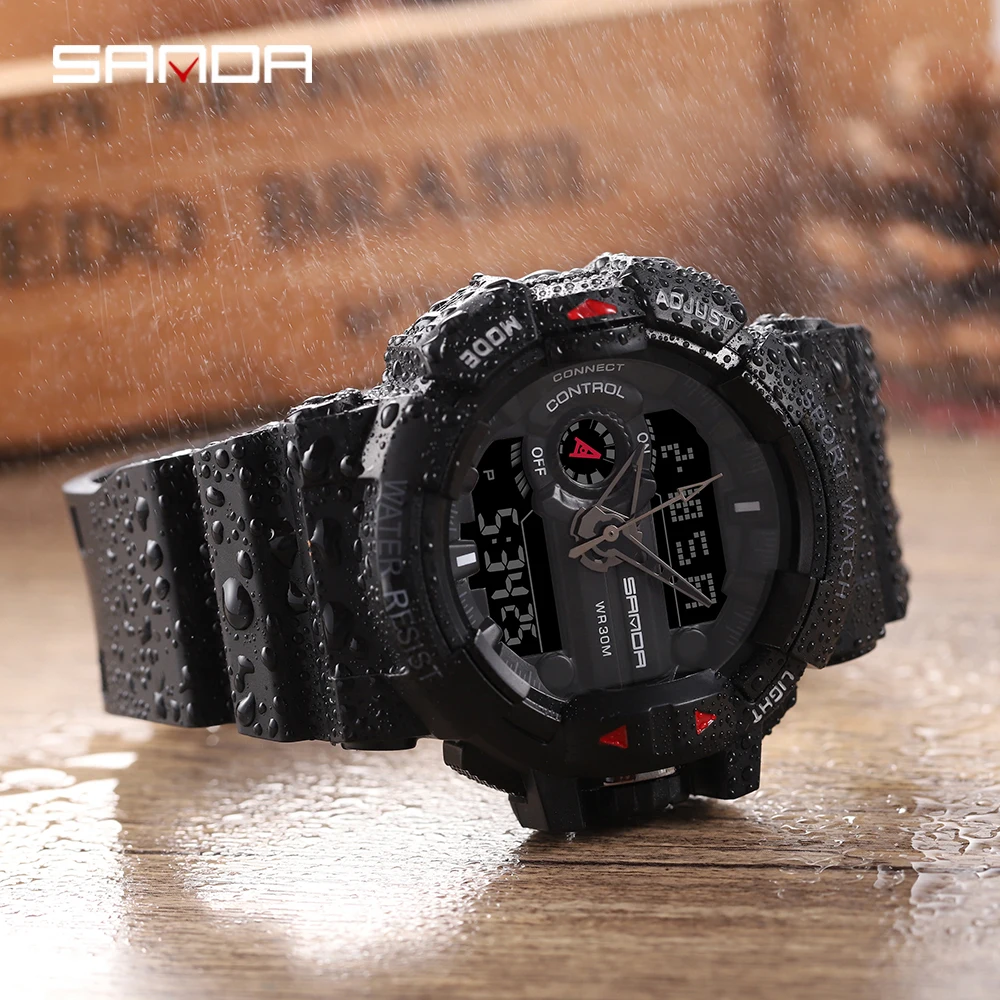

2019 SANDA Military Men's Watch Top Brand Luxury Waterproof Sport Wristwatch Fashion Quartz Clock Male Watch relogio masculino