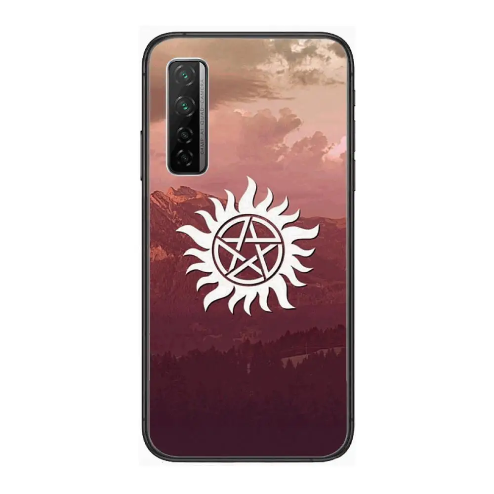 

Art America Supernatural Phone Case For Huawei Nova 2 3 4 5 6 7 8 SE i E Pro Lite Black Etui Coque Painting Hoesjes comic fashi