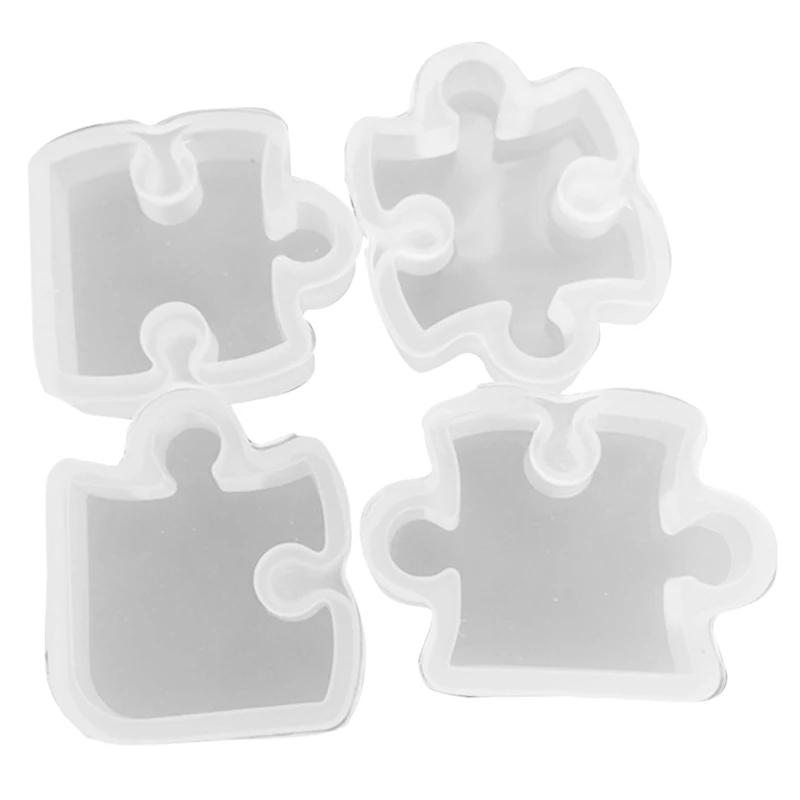 

DIY Jigsaw Puzzle Mold Silicone Can Be Assembled Full-Page Pendant Crystal Epoxy Mirror Glossy