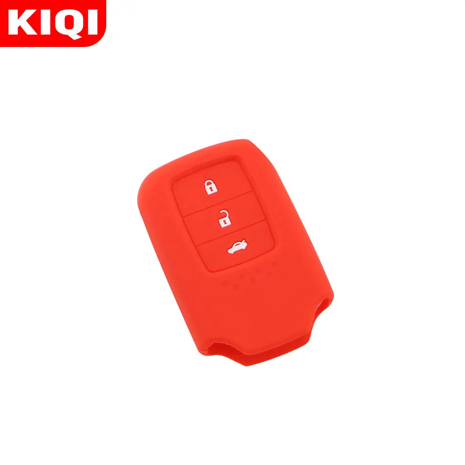3 кнопки силиконовый автомобильный чехол для брелка с ключом Подходит Honda Vezel City