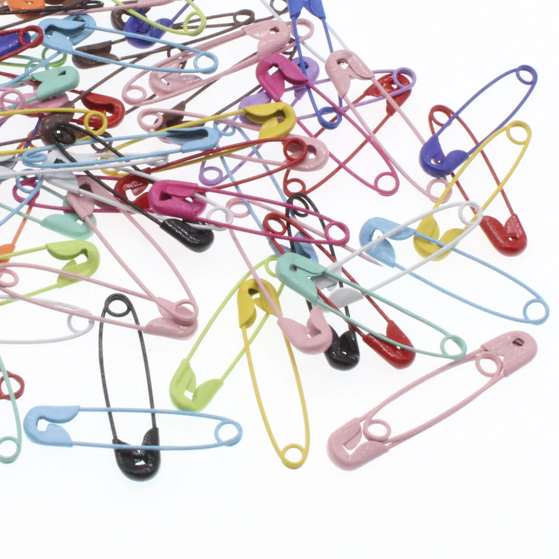 

CHONGAI 100Pcs Colorful Safety Pins Colourful Painted Safety for Art Craft Sewing Necklace Jewelry Making