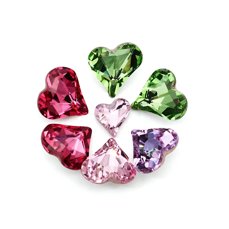 

Astrobox High Qualit K9 Heart Crystal Rhinestone Fancy Stone Glue On Nail Art Loose Bead Used Clothing & Accessories DIY Manual