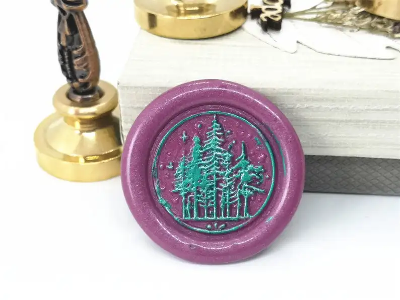 Лесной восковой штамп индивидуальный Набор восковых штампов звездная восковая
