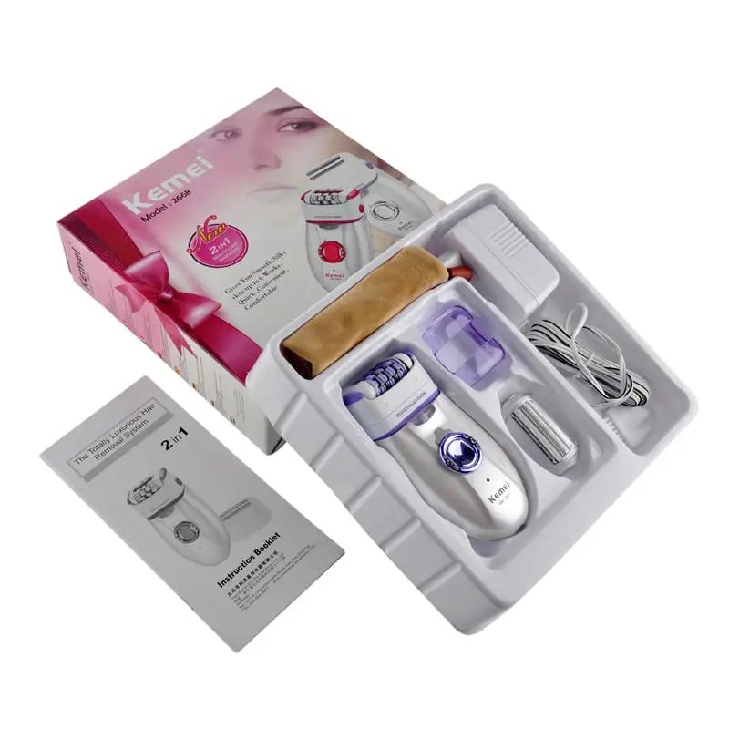 Kemei 2 в 1 женский эпилятор для женщин женские бритвы Эпилятор водонепроницаемый