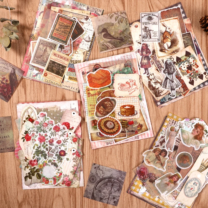 

8PCS/LOT the way back to ancient times series plan book material paper message memo pad