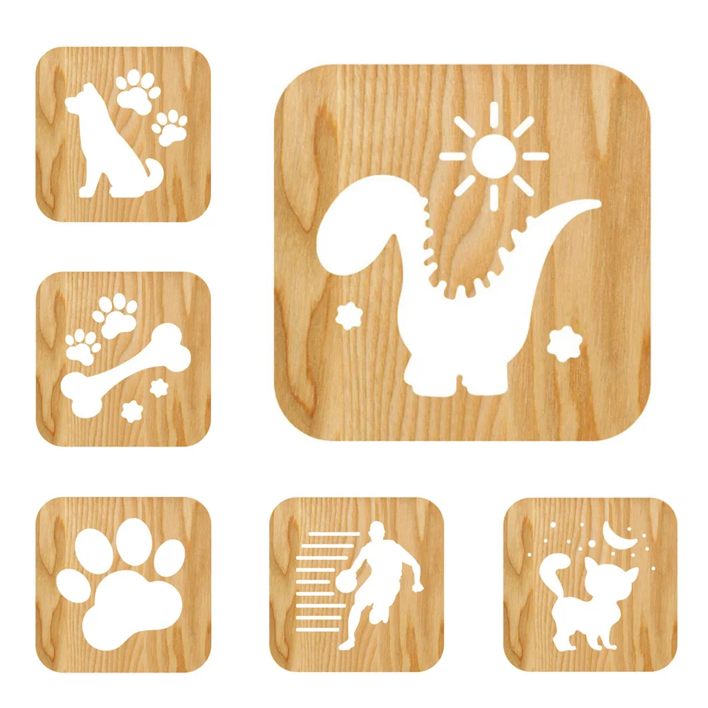 Настольное украшение 3D ночник деревянная настольная лампа с питанием от USB