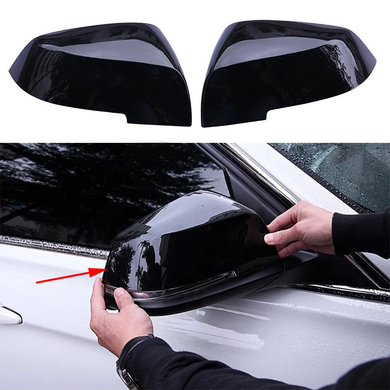 2 шт. накладки на боковые зеркала заднего вида для BMW 1 3 4 3GT Series X1 E84 F22 F30 F36|Лепнина