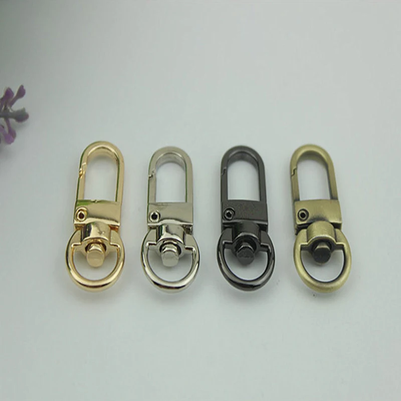 30 шт./лот золотые серебряные черные латунные бронзовые карабины с карабином