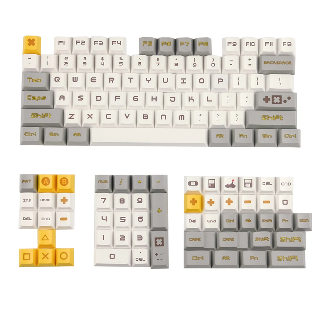 

115Pcs Video Game PBT Dye-Sub Keycaps Cherry Profile Keycaps For Mechanical Keyboard (Compatible With TTC Kaihua Cross Switch)