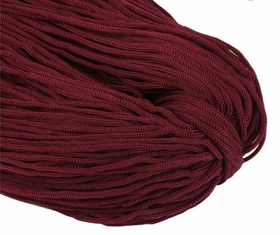 burgundy 4 мм веревка полиэстер толстые шнуры для домашнего текстиля ручной работы декоративные аксессуары шнур - Цвет: burgundy