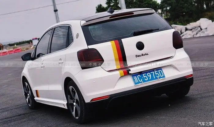 ABS черный автомобиль заднее крыло багажника выступ Спойлеры для VW Защитные чехлы для сидений, сшитые специально для Volkswagen POLO GTI 2011 2012 2013