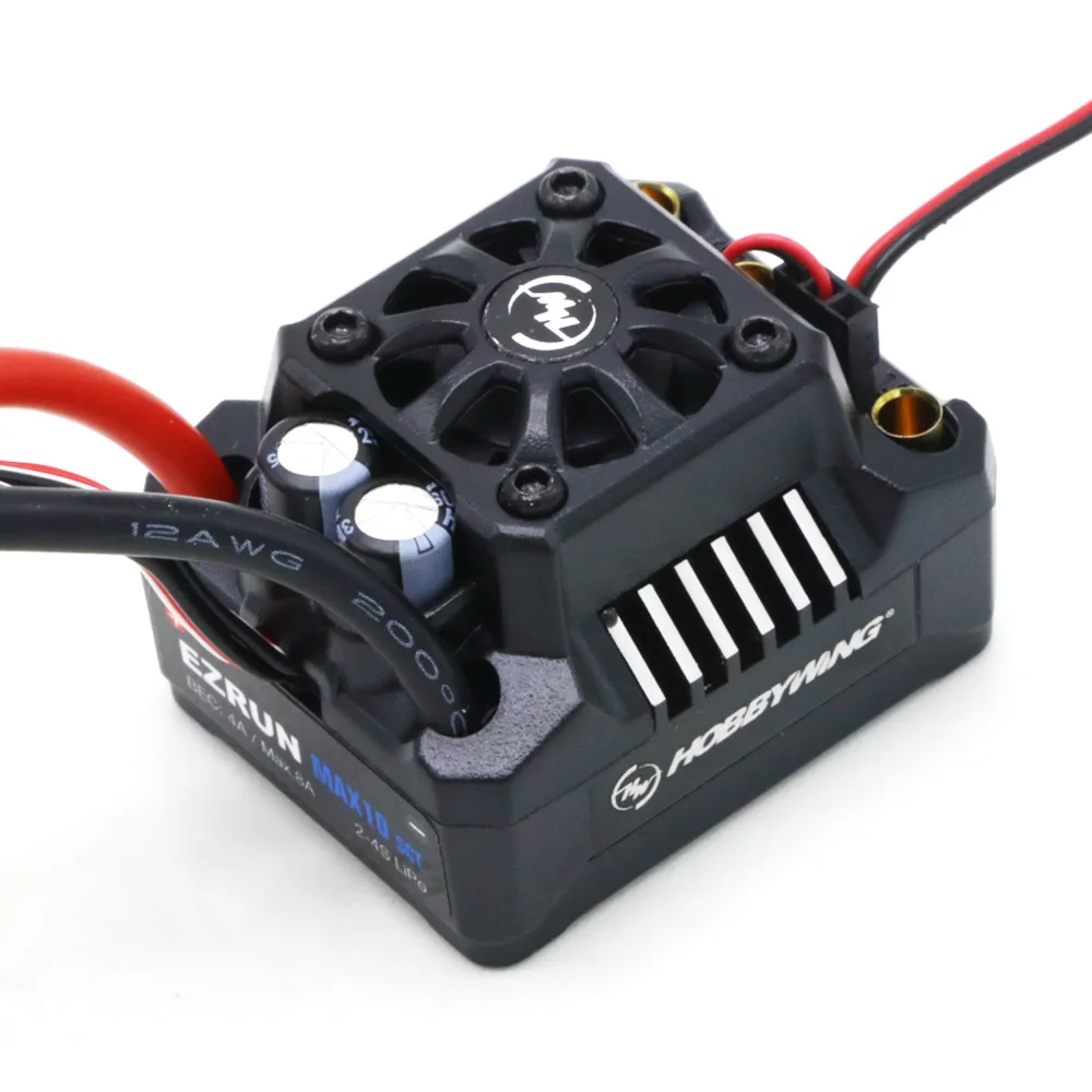 Hobbywing EZRUN Max10 120A ESC водонепроницаемый бесщеточный ESC 1/10 SCT RC Hobby Truck MAX10-SCT 120A