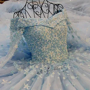 Винтажное светло-голубое свадебное платье с длинным шлейфом, накидкой и цветами, свадебное платье, модель 2020 размера плюс, свадебное платье