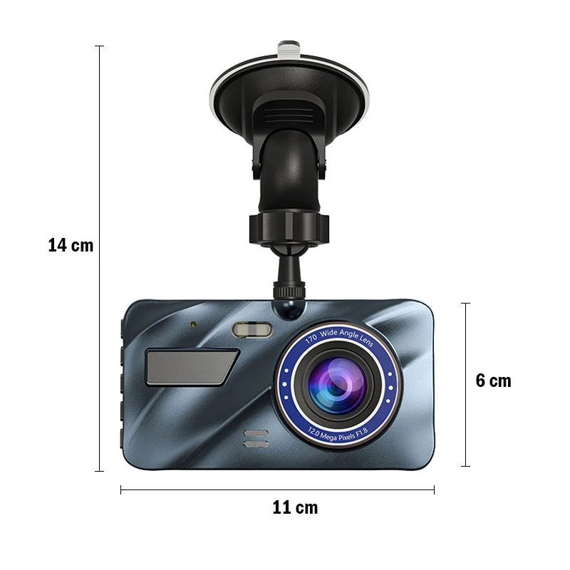 Car DVR Dash Camera Rear View Dual Lens 1080P 3.6&quot Full HD Cycle Recording G-Sensor Cam Video Recorder Dashcam Gift | Автомобили и