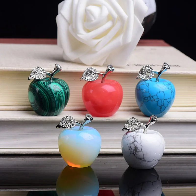 

1 шт. натуральные кристаллы яблоко красочная руда минеральные изделия на удачу рейки украшение для дома модные подарки «сделай сам»