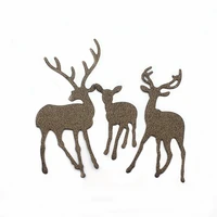 metal cutting die of 3 fawns scrapbooking mold paper diy cards postcard handmade craft stencil album handcraft embossing moulds