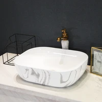 imitation marble porcelain material nordic style art ceramic basin