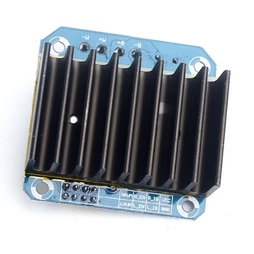 BTS7960 высокомощный интеллектуальный модуль драйвера двигателя автомобиля 43A ограничитель тока управления полупроводниковое охлаждение драйвер платы