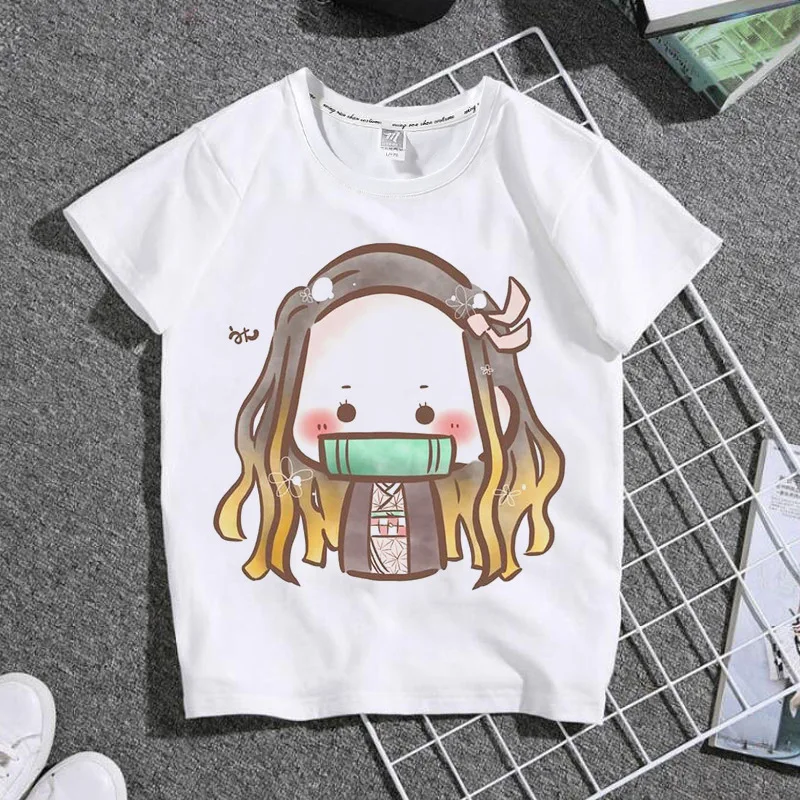 

Лидер продаж; Милые Семейные комплекты с героями мультфильмов «Демон-убийца»; Kawaii Q; Детская футболка; Топы с графикой; Женские футболки; Лет...